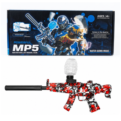 Water Bullet Firing Mode Powerful MP5 Water Bullet Model Gun H21-C | Automatic Gel Ball Blaster Toy with Water Bomb Mode & Grenade-Style Magazine