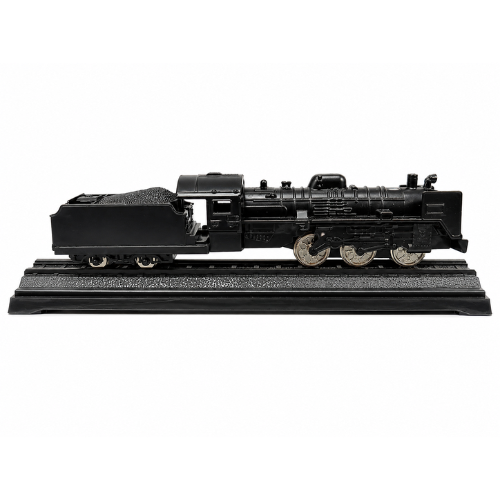 Classic Steam Locomotive Toy Train with Coal Tender | Push & Play Railway Engine for Kids | Black Locomotive with Display Track