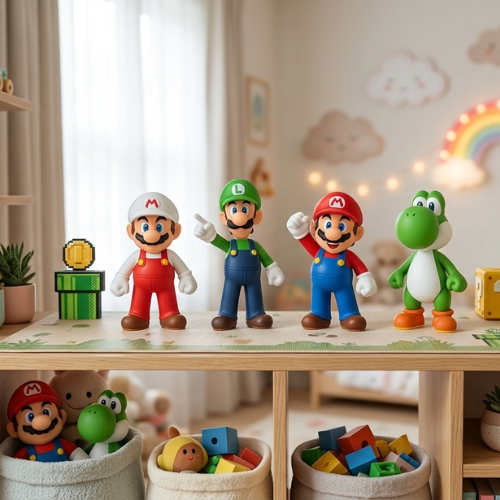 Jakks Pacific World of Nintendo Collectible Mini Figure Mario 2.5 Inch | Official Nintendo Licensed Action Figure | Poseable Toy for Kids & Collectors