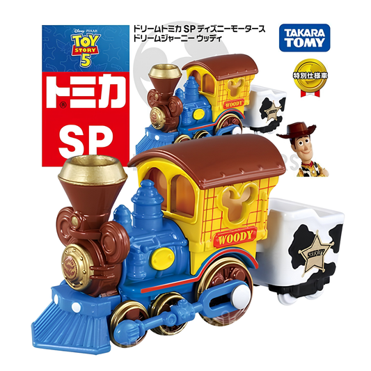 Takara Tomy Tomica Dream Tomica SP Disney Motors Toy Story 5 Dream Journey Woody Special Edition Character Train Vehicle | Disney Pixar Woody Collectible Mini Toy Car Model for Kids, Fans & Collectors