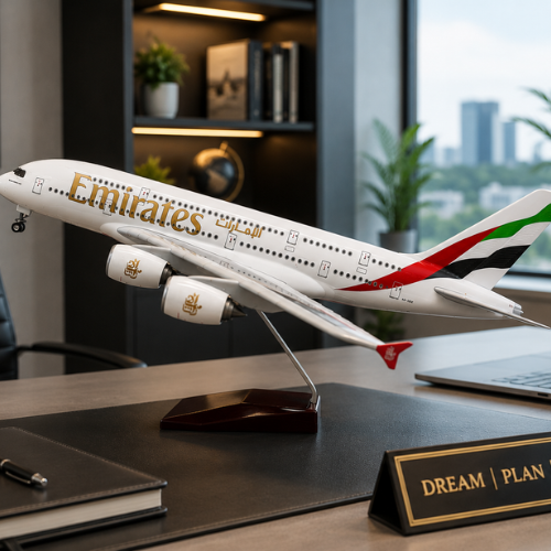 Airbus A380 UAE Emirates 1:160 Scale Diecast Aeroplane Display
