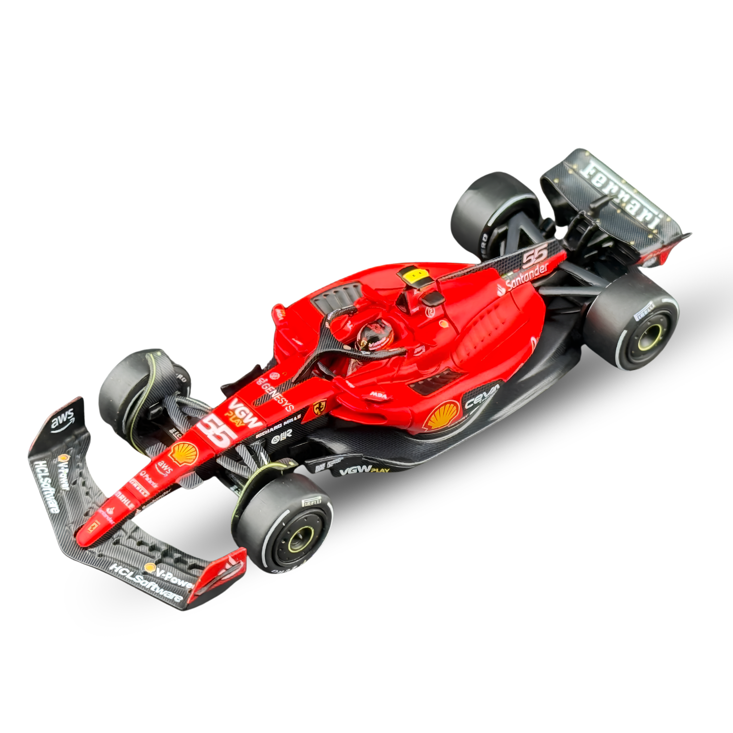 BBR Models 1:64 Ferrari SF-23 #16 Charles Leclerc 2023 Monaco Grand Prix Formula 1 Die-Cast Model Car