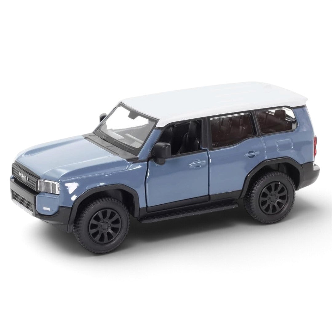 RMZ City Toyota Land Cruiser 250 Prado 1:32 Scale Die-Cast Model SUV –  Collectible Off-Road Car with 2 Colour Variants, Opening Doors, Pull-Back Action