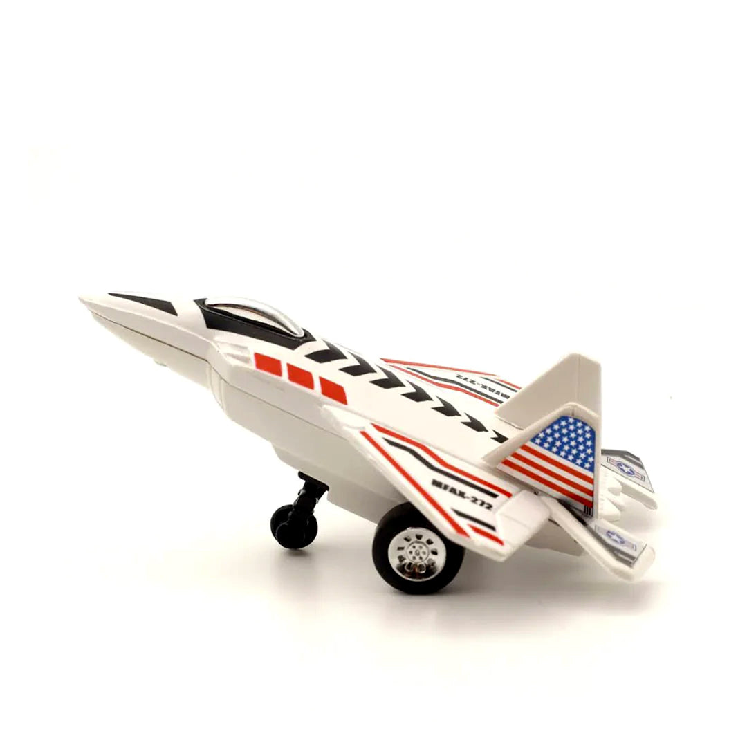 Centy Fly High Raptor Pull Back Action Fighter Jet Toy Airplane | Die-Cast Aircraft Model for Kids | 3+ Years | BGX