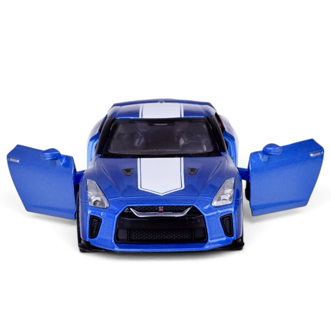 MSZ 1:32 Nissan GT-R R35 50th Anniversary Edition Blue Die-Cast Pull-Back Car