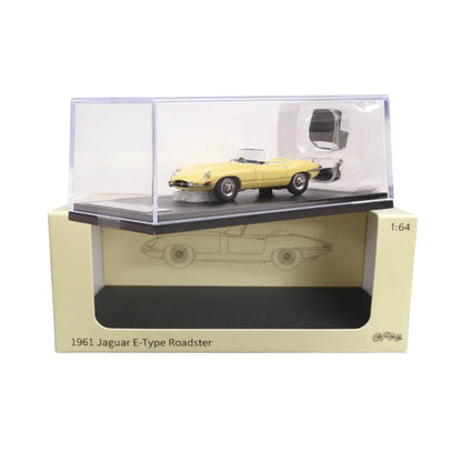 GFCC 1:64 Jaguar E-Type 1961 Roadster Yellow Diecast Car Model