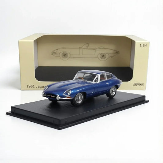 GFCC 1:64 1961 Jaguar E-Type Coupe Blue  Diecast Car Model