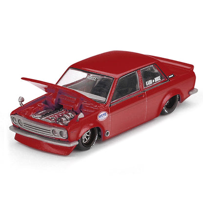 Kaido House x MINI GT 1:64 Nissan Datsun 510 Street NISMO V3 Red Diecast Model Car | Limited Edition KHMG229