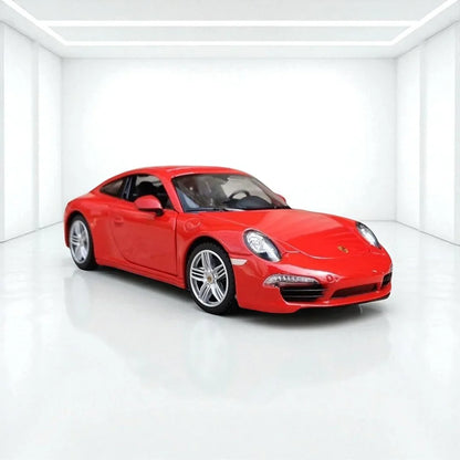 Rastar 1:24 Porsche 911 Carrera S Diecast Model – Red | Openable Doors, Premium Collectible Car (56200) - Jaiman Toys