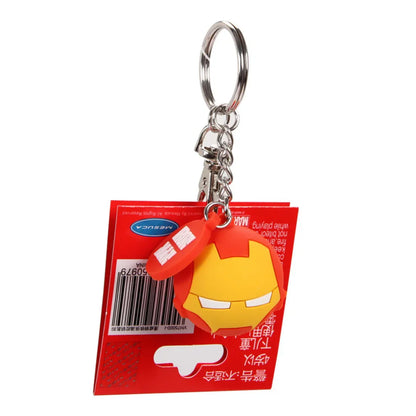 Iron Man 3D Keychain – Detailed Marvel Character Accessory with Metal Ring & Clasp