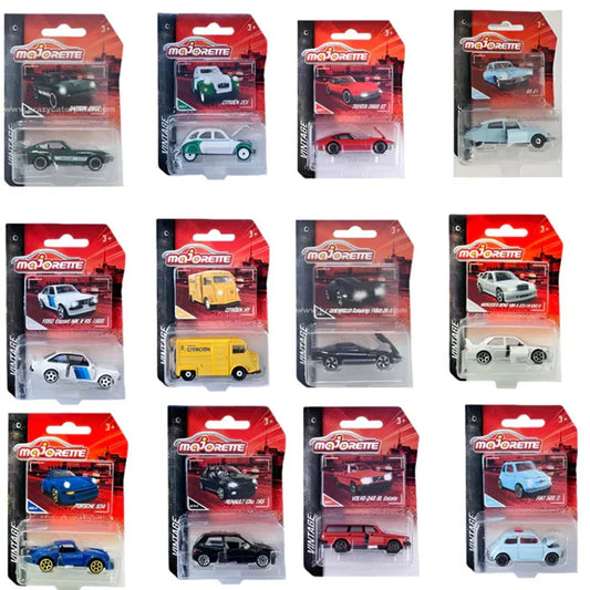 Majorette Die-Cast Car Set of 12 – Vintage, Sports & Classic Collection (1:64 Scale) - Jaiman Toys