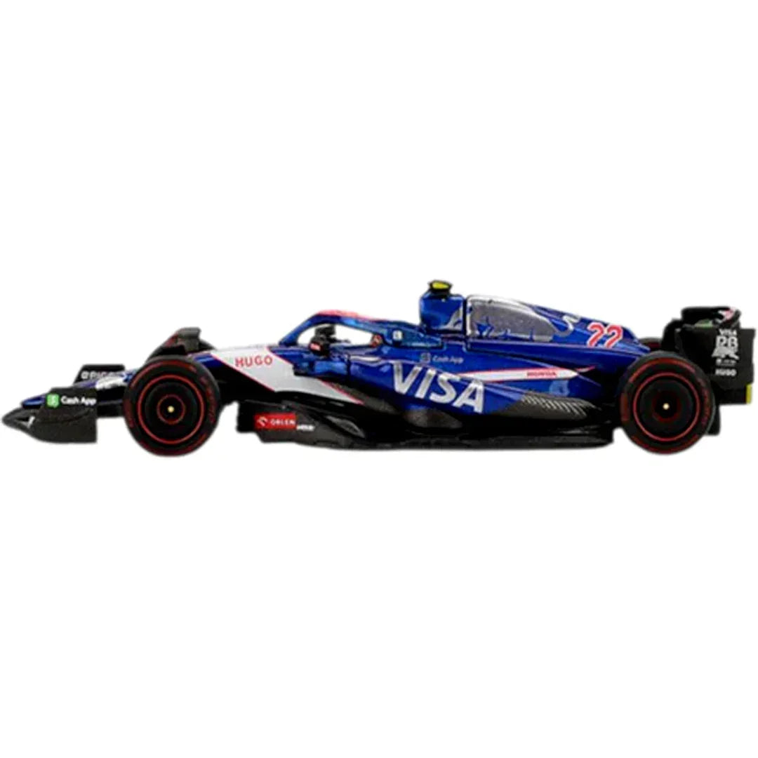 MINI GT 1:64 RB VCARB 01 22 Yuki Tsunoda – 2024 Bahrain GP Formula 1 Diecast Model Car (Blister Pack Edition)