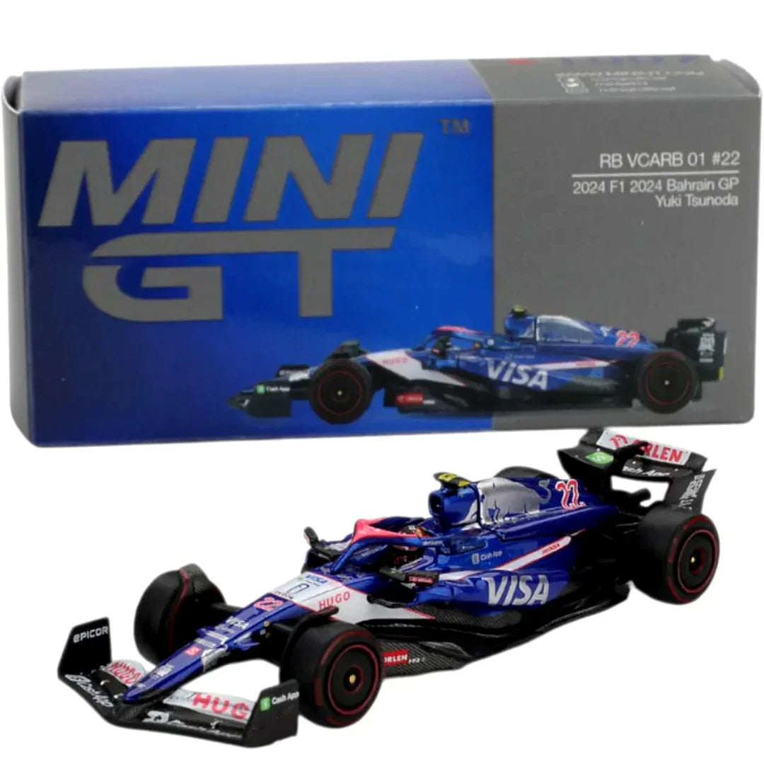 MINI GT 1:64 RB VCARB 01 22 Yuki Tsunoda – 2024 Bahrain GP Formula