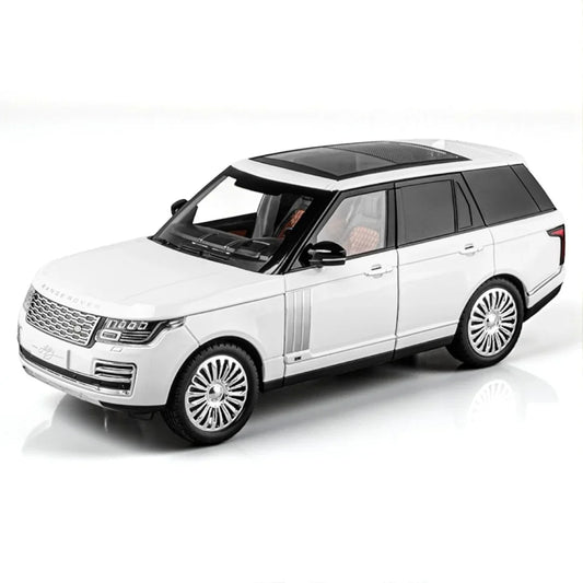 1:18 Range Rover SUV Model Car Premium Alloy Metal Pull Back Die-Cast Car with Openable Doors & Light