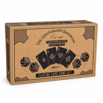 The Gentleman’s Emporium Card & Dice Set – 2 Decks, 5 Dice