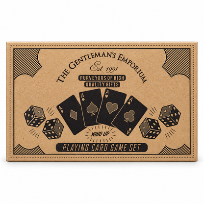 The Gentleman’s Emporium Card & Dice Set – 2 Decks, 5 Dice