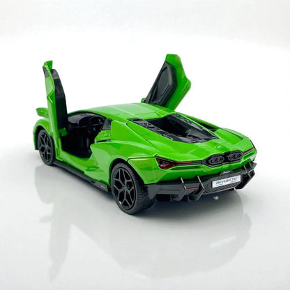 RMZ Hobby 1:32 Lamborghini Revuelto Die-Cast Model Car – Green with Openable Doors, Light & Sound (664970) - Jaiman Toys