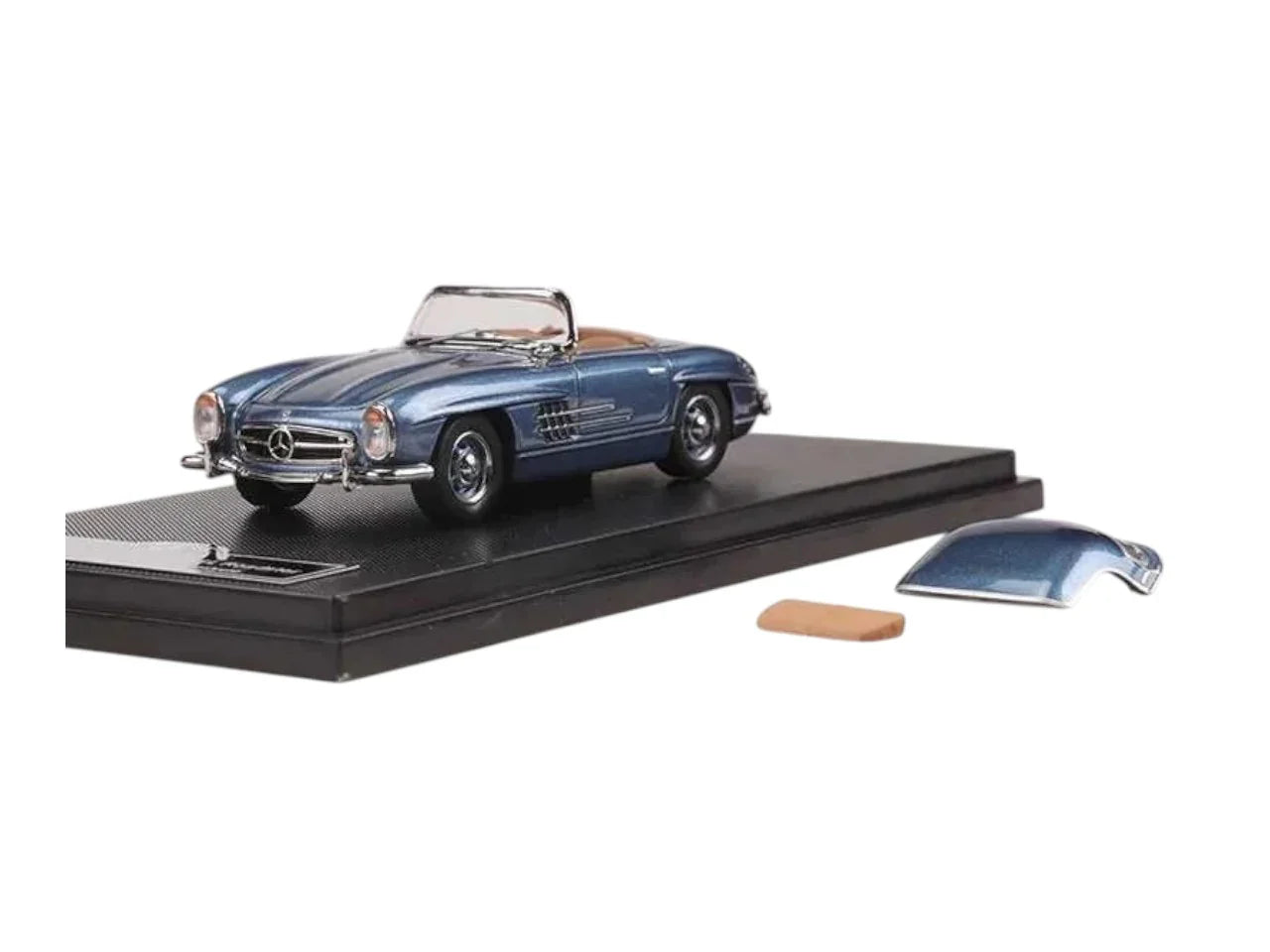 GFCC 1960 Mercedes-Benz 300SL Roadster Ice Blue 1/64 Scale Diecast Model Car - Jaiman Toys