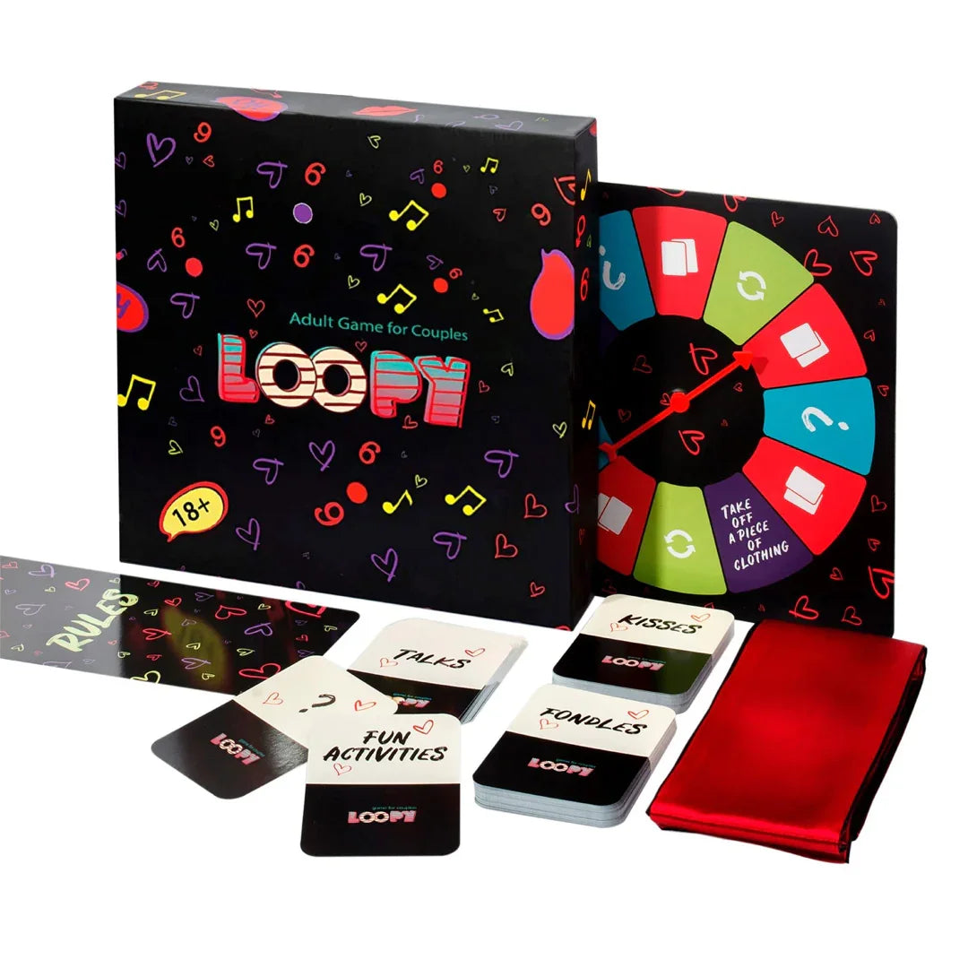 Loopy Adult Board Game for Couples (18+) – Fun Romantic Card & Spinner Game - Jaiman Toys