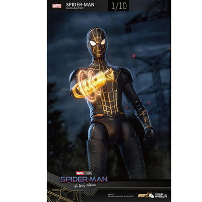 ZD Toys Marvel Spider-Man No Way Home Black & Gold Suit Action Figure – Collectible Toy - Jaiman Toys