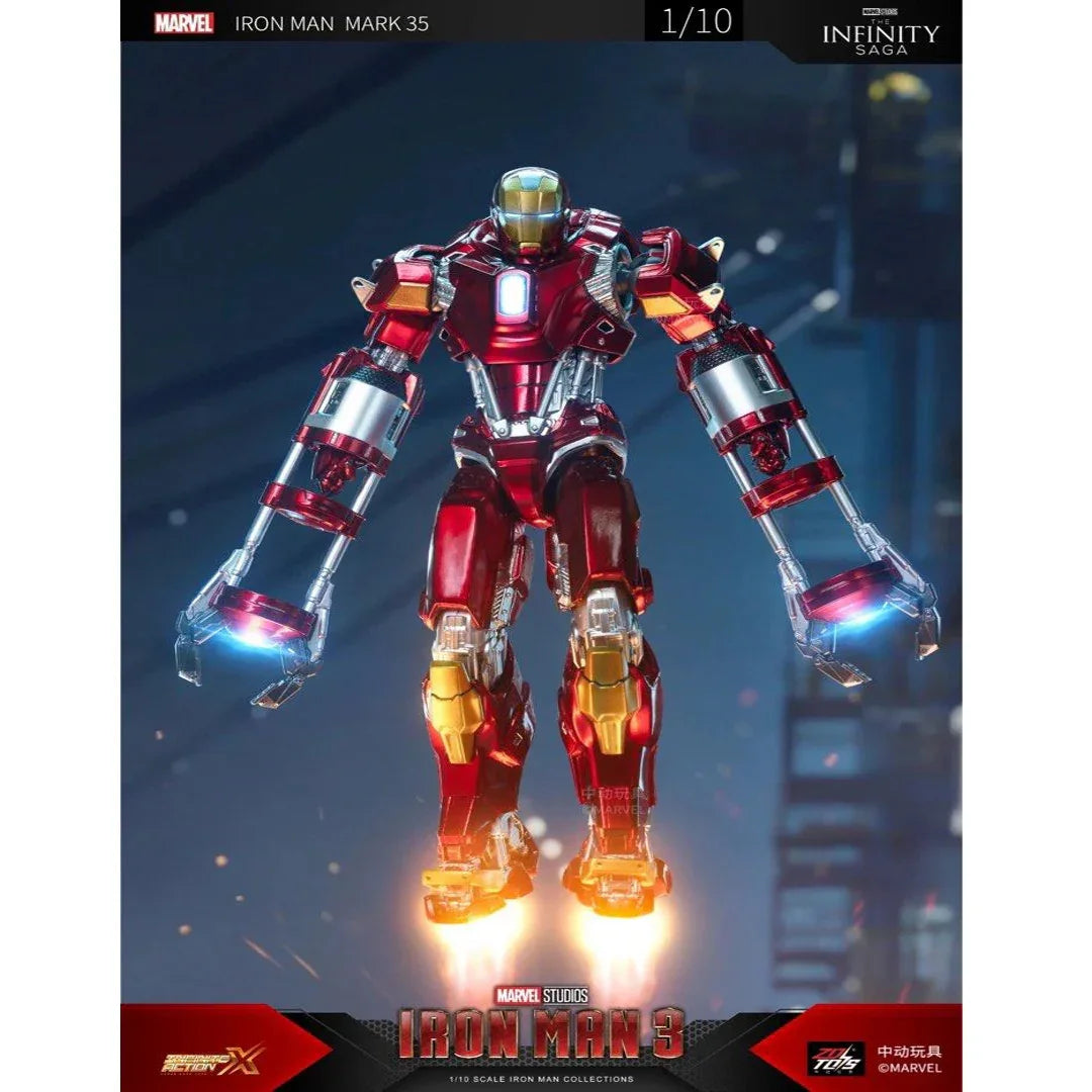 ZD Toys Marvel Avengers Iron Man Mark XXXV (MK35) 1/10 Scale Action Figure Set - Jaiman Toys