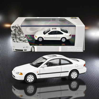 PARA64 1:64 1995 Honda Civic Coupe EJ1 White Diecast Model Car  LHD PA-55765  By Paragon Models-