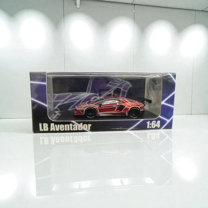 KING Model 1:64 Lamborghini LB Aventador Performance – Red Grid Edition Diecast Model Car - Jaiman Toys
