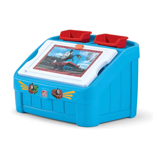 Step2 Thomas The Tank Engine 2-in-1 Toy Box with Art Lid – Kids’ Storage & Activity Station - Jaiman Toys