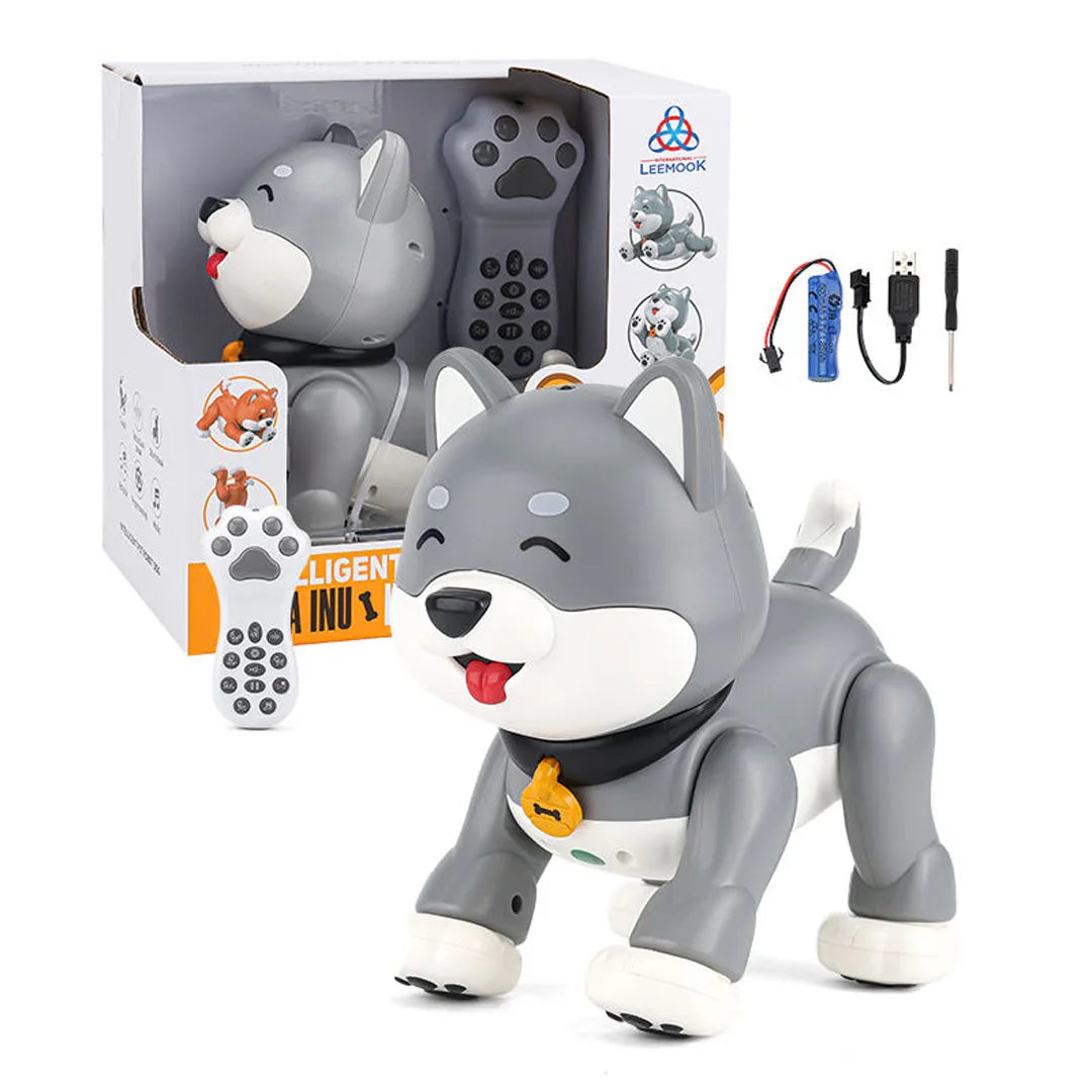 Interactive RC Stunt Dog Robot – Programmable Touch-Controlled Cartoon Robot for Kids - Jaiman Toys