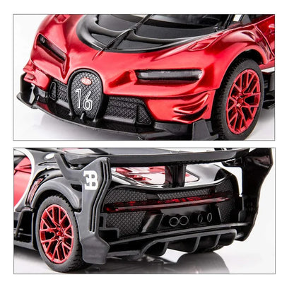 Bugatti Vision GT Supercar 1:32 Scale Zinc Alloy Die-Cast Pullback Car Model - Jaiman Toys