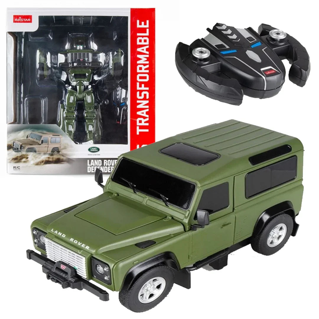 Rastar Transformable Land Rover Defender RC Car | 2-in-1 Robot Transforming Remote Control SUV