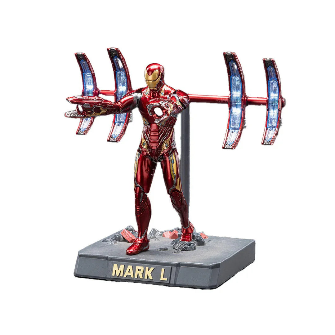 ZD Toys Iron Man Mark 50 (Mark L) – Avengers Infinity War 7-Inch Action Figure | Nano-Weapon Display Base Edition