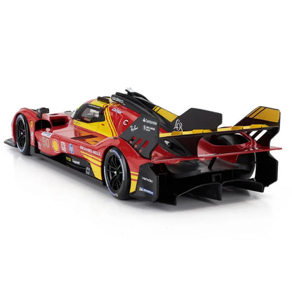 Bburago Ferrari 499P Le Mans 2024 Winner No.50 AF Corse 1:18 Diecast Model Car – 3.0L Turbo V6 with Showcase