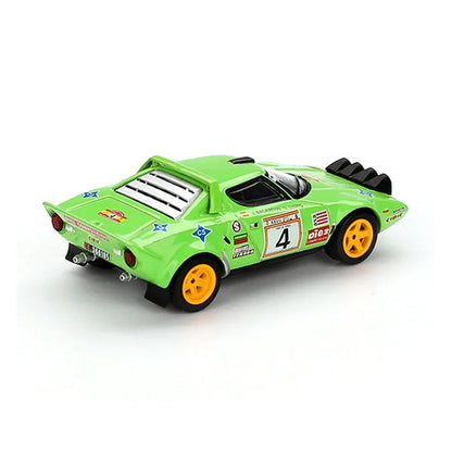 MINI GT 1:64 Die-Cast Car Set of 4 – Porsche 911 GT3 RS, Ford Puma Rally1, Abarth 595 LB-WORKS & Lancia Stratos HF Premium Diecast Model Cars