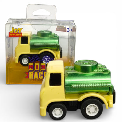 Joy Junction 1:64 Mini Racer Alloy Metal Tanker Truck Toy with Pull-Back Function