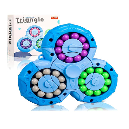 Magic Bean Rotating Cube | Stress Relief Fidget Toy & Creative Puzzle for Kids (Multicolor)