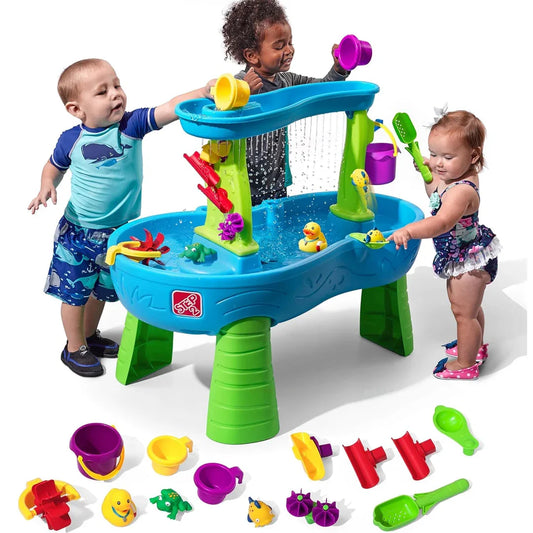 Step2 Rain Showers Splash Pond Water Table – Kids Water Play with Accessories - Jaiman Toys