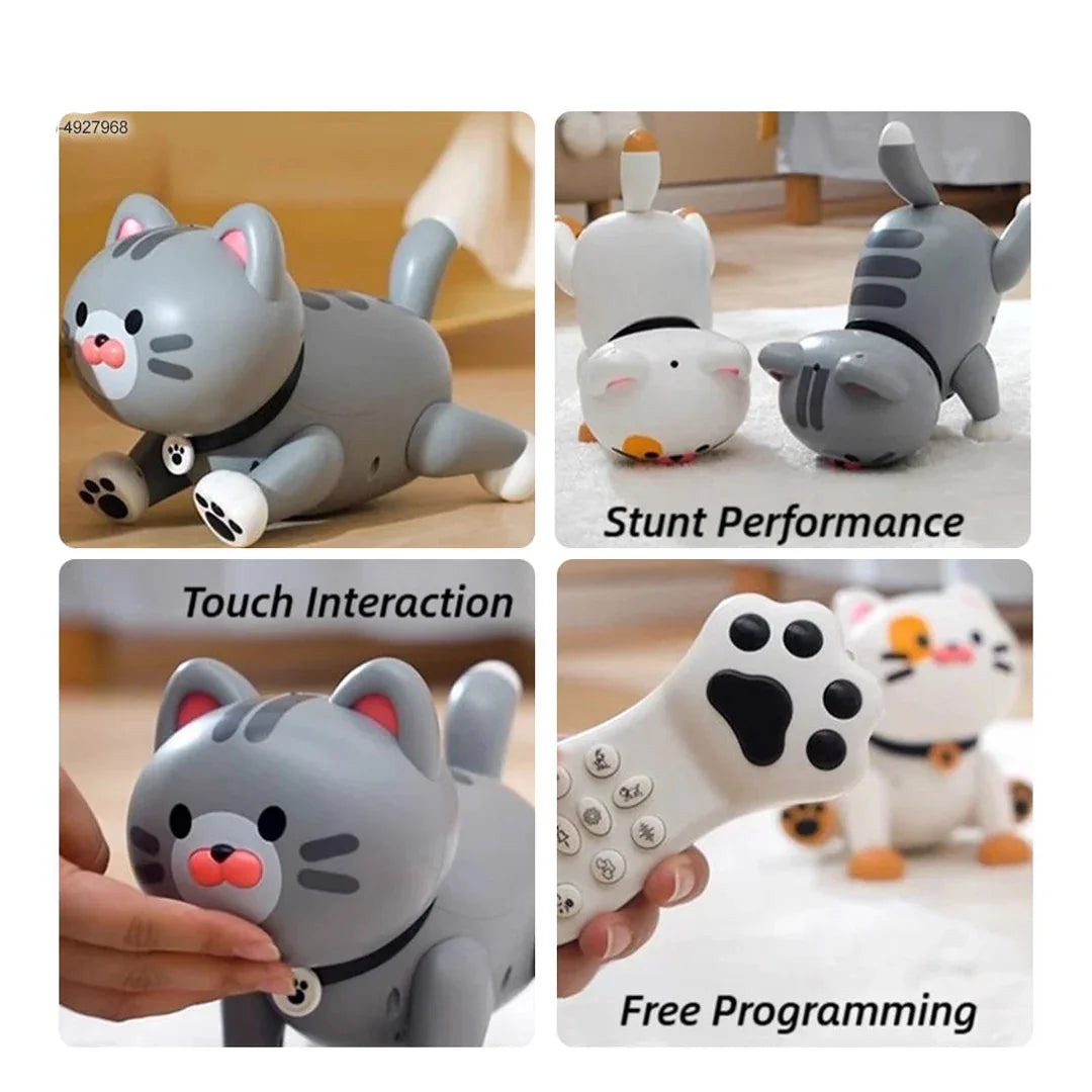 Early Education RC Puffy Cat Toy – Interactive Electric Dudu Cat for Kids - Jaiman Toys