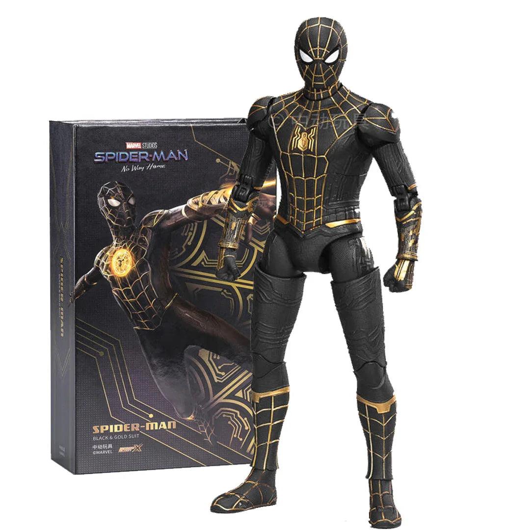ZD Toys Marvel Spider-Man No Way Home Black & Gold Suit Action Figure – Collectible Toy - Jaiman Toys