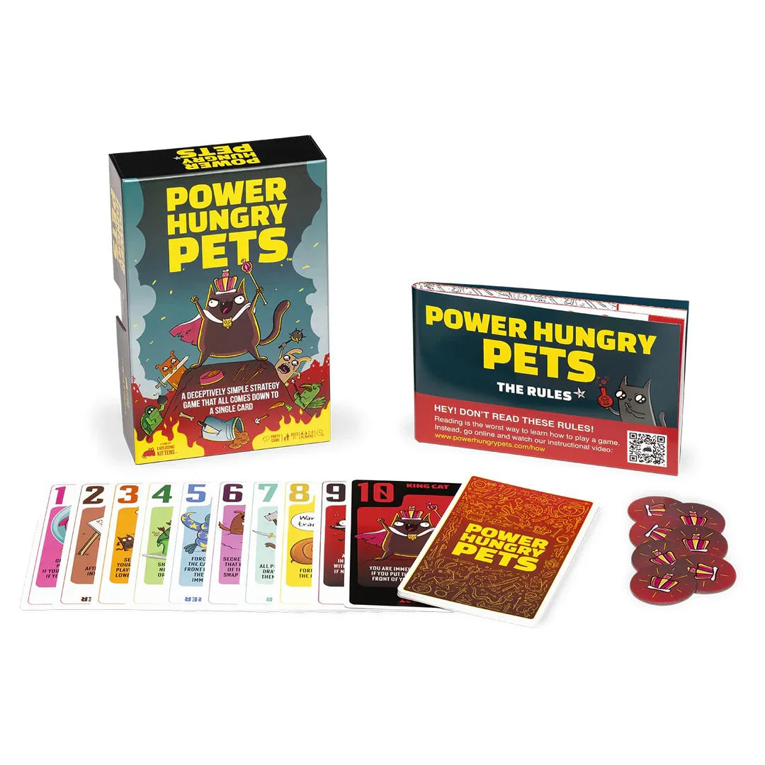 Exploding Kittens: Power Hungry Pets – Fun Strategy Card Game - Jaiman Toys