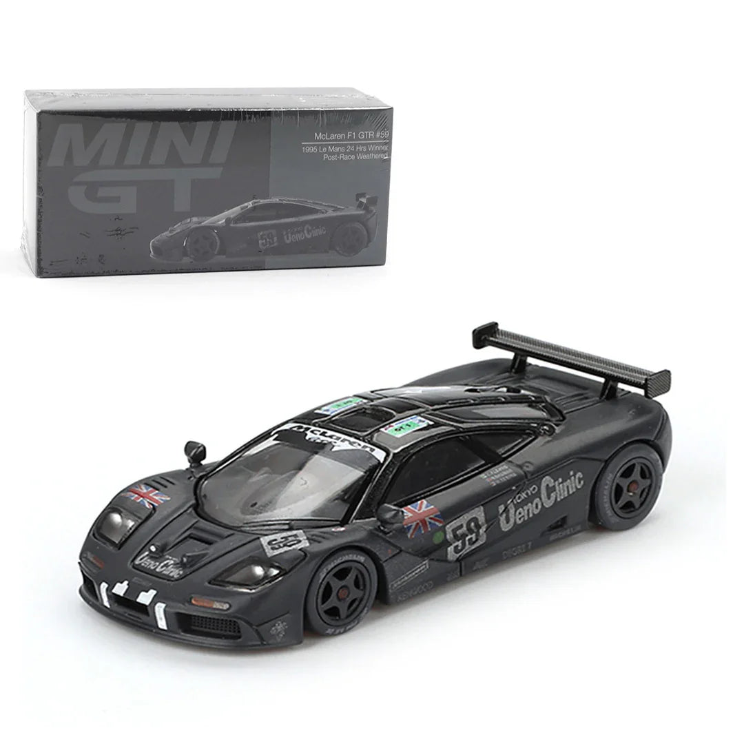 MINI GT 1:64 McLaren F1 GTR #59 – 1995 Le Mans 24H Winner (Post-Race Weathering) - Jaiman Toys