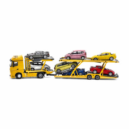 UNIQUE MODELS x Tiny 1:64 Mercedes-Benz Actros MP5 Black City Transporter Die-Cast Truck Model