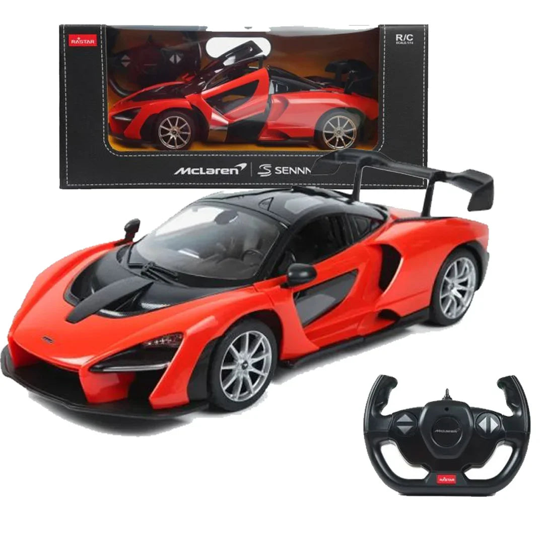 Rastar 1:14 McLaren Senna RC Car | Official Licensed Remote Control Hypercar (Model 96600) - Red