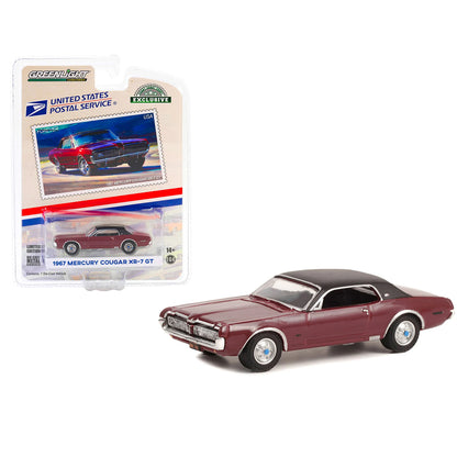 GreenLight 1967 Mercury Cougar XR-7 GT USPS Exclusive 1:64 Die-Cast Model Car