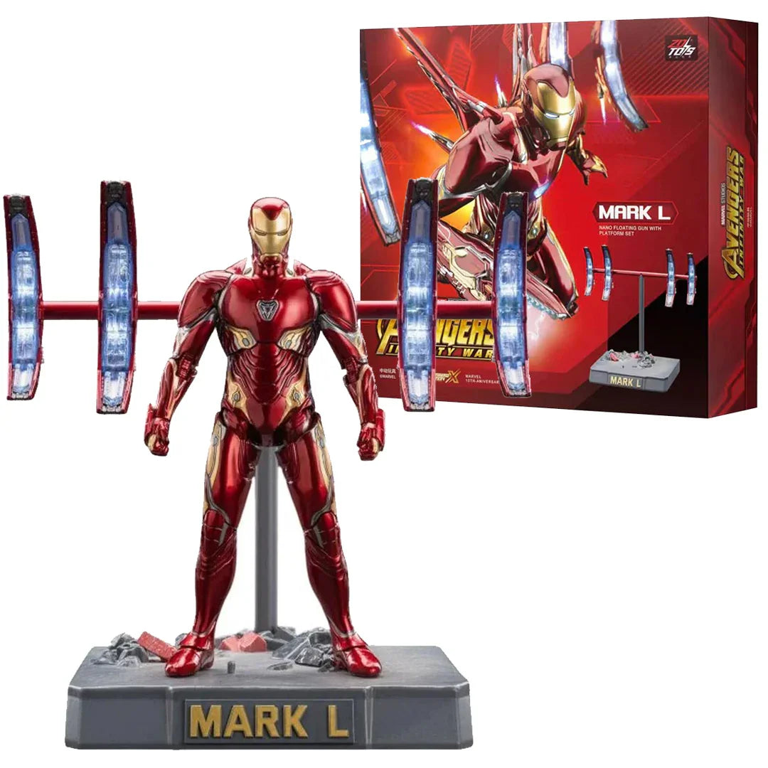 ZD Toys Iron Man Mark 50 (Mark L) – Avengers Infinity War 7-Inch Action Figure | Nano-Weapon Display Base Edition