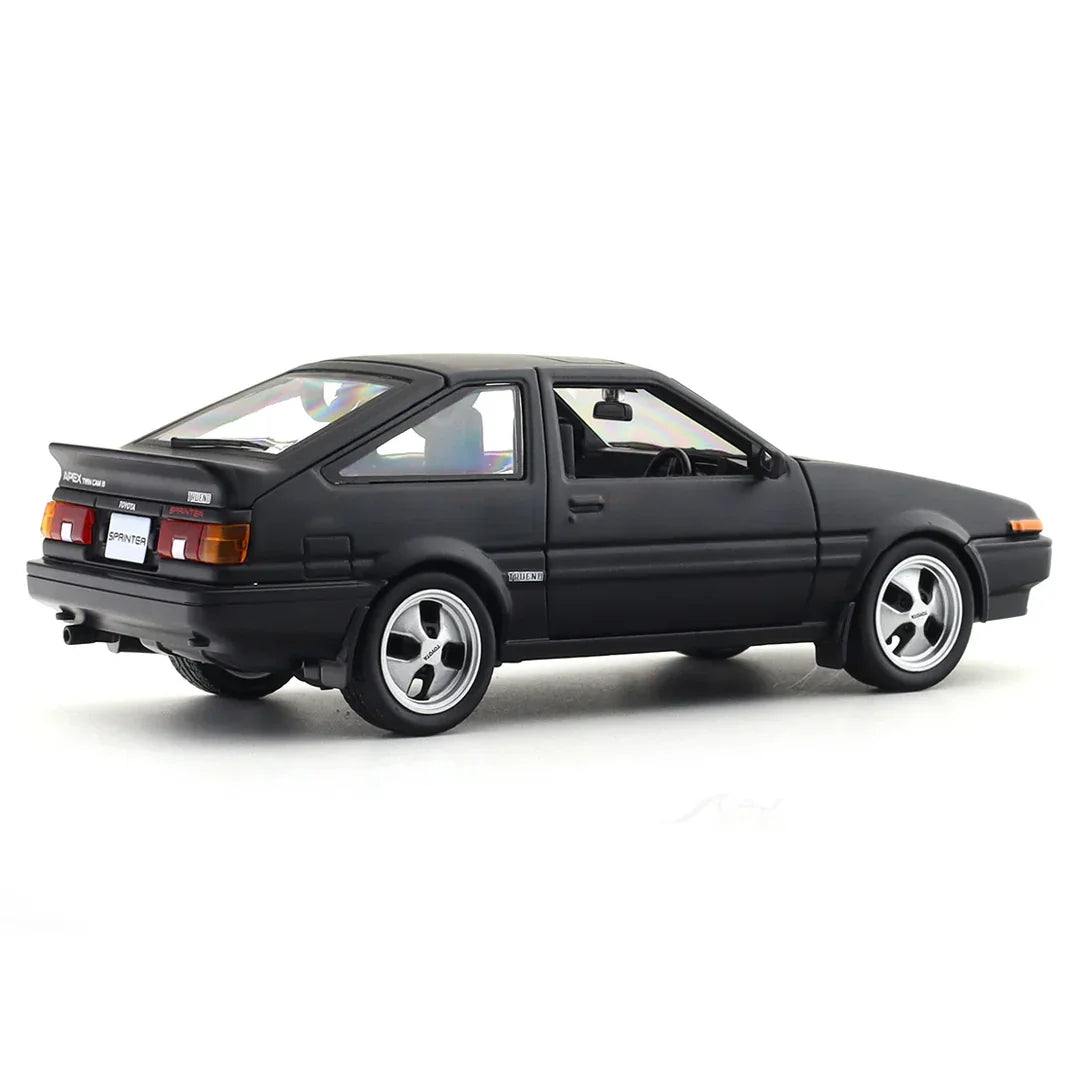 Maisto 1:24 Toyota Sprinter Trueno AE86 Matte Black | Licensed Diecast Scale Model Car Collectible