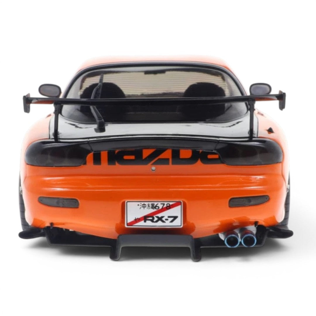 Solido 1:18 Mazda RX-7 FD RS 1994 Orange Diecast Model Car | Detailed Collectible Sports Car