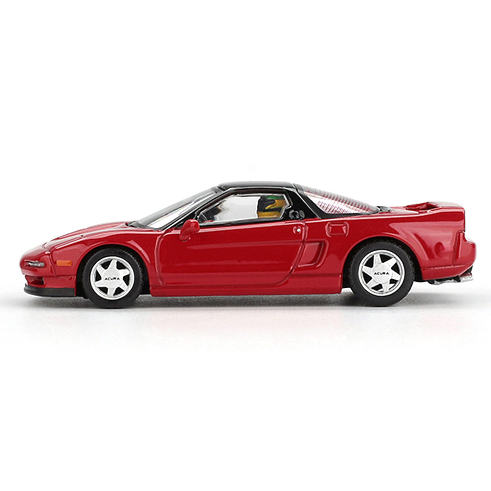 MINI GT 1:64 Honda NS-X Prototype Midship Sports 1989 Ayrton Senna Diecast Model Car | MGT1075 | Collector Box
