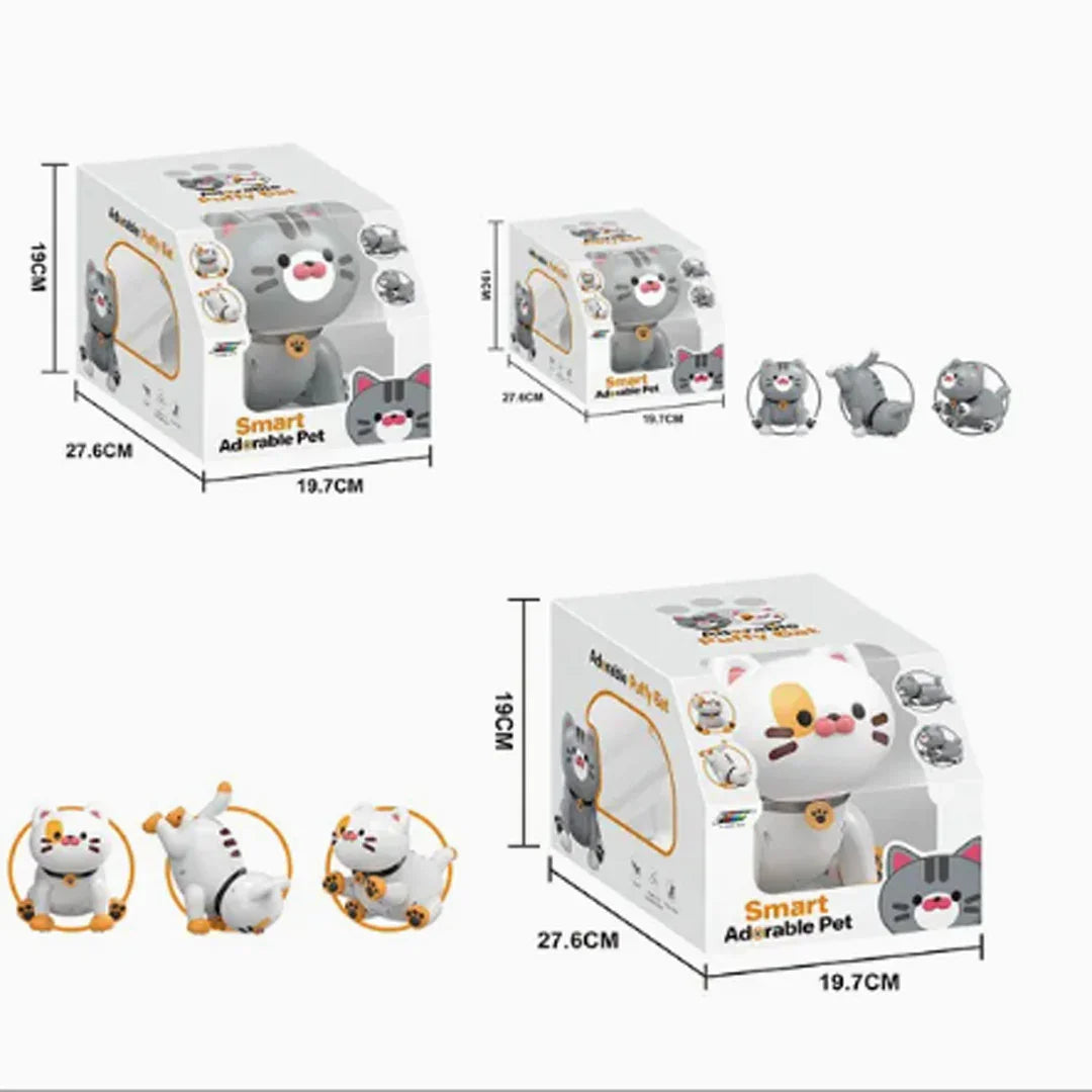 Early Education RC Puffy Cat Toy – Interactive Electric Dudu Cat for Kids - Jaiman Toys