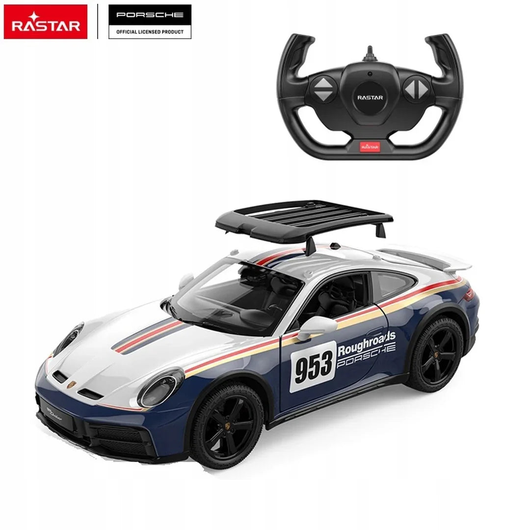 Rastar 1:14 Porsche 911 Dakar Performance RC Car | Official Licensed Remote-Control Off-Road Model with 2.4G Control